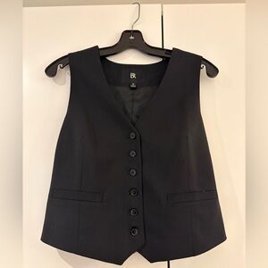 Black Button-Up Vest - Banana Republic
